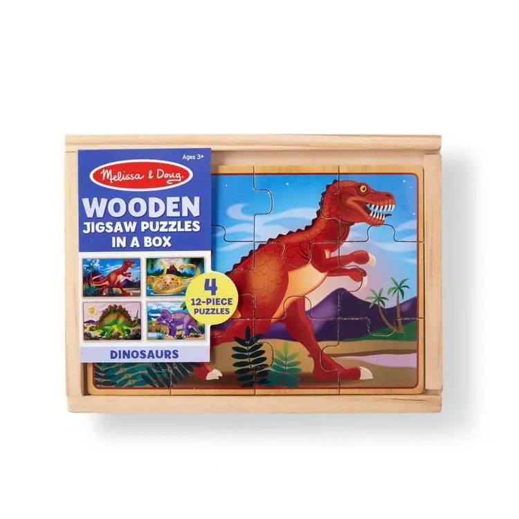 Melissa & Doug - Dinosaur Jigsaw Puzzles In A Box