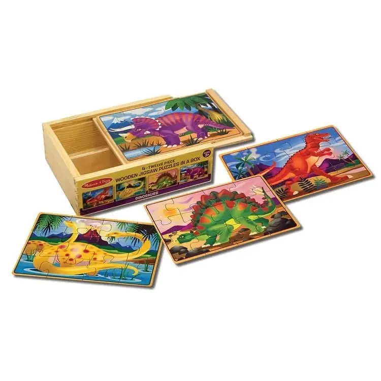 Melissa & Doug - Dinosaur Jigsaw Puzzles In A Box