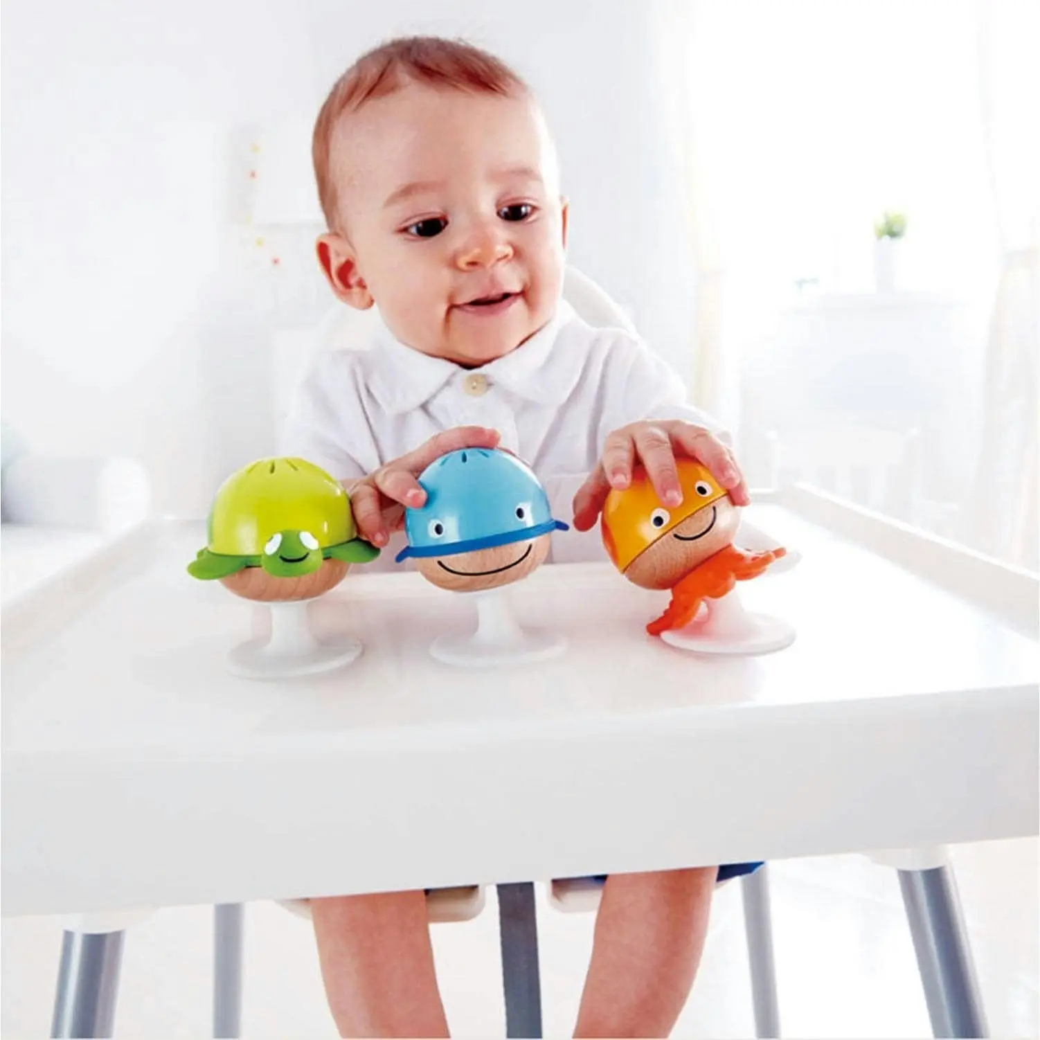 Hape -  Stay-put Rattle Set