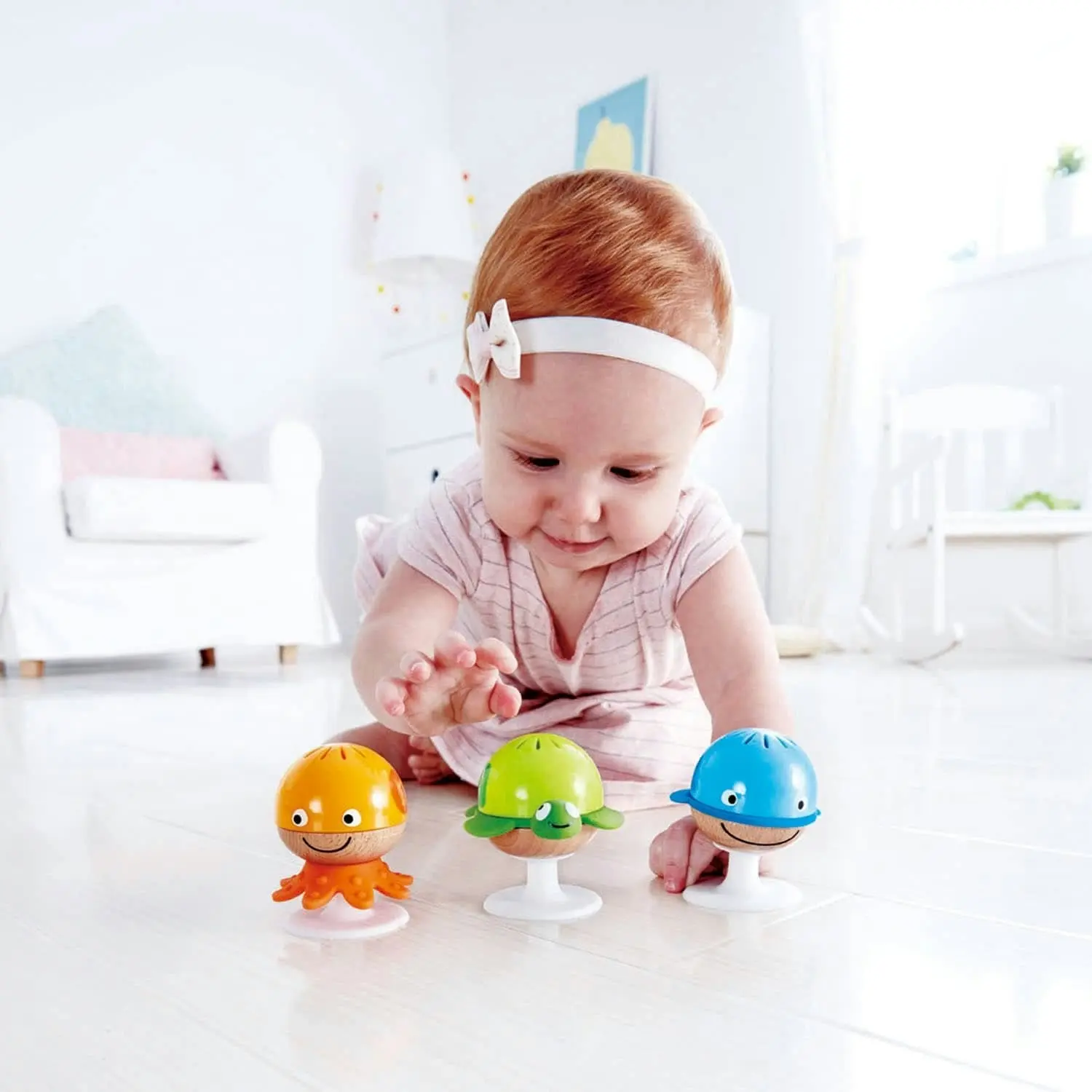 Hape -  Stay-put Rattle Set