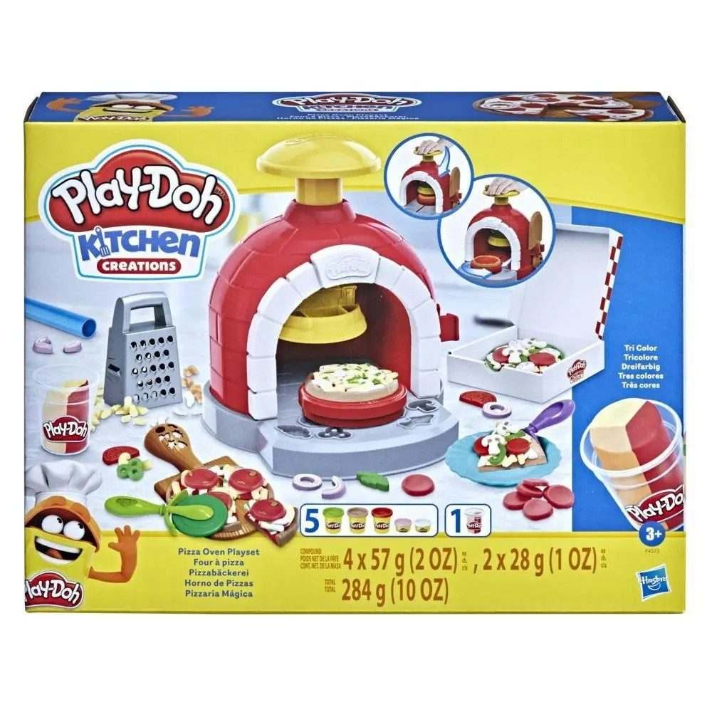 Play-doh - Kitchen Creations Pizza Oven Playset With 6 Cans Of Modeling Compound And 8 Accessories  Hasbro