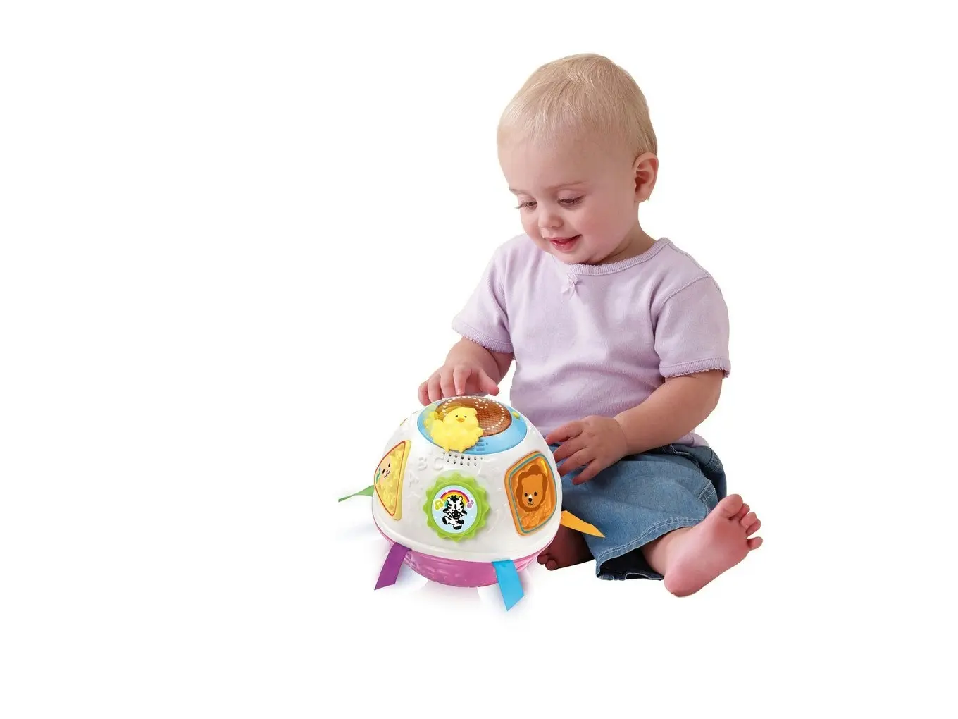 VTech - Crawl & Learn Bright Lights Ball Pink