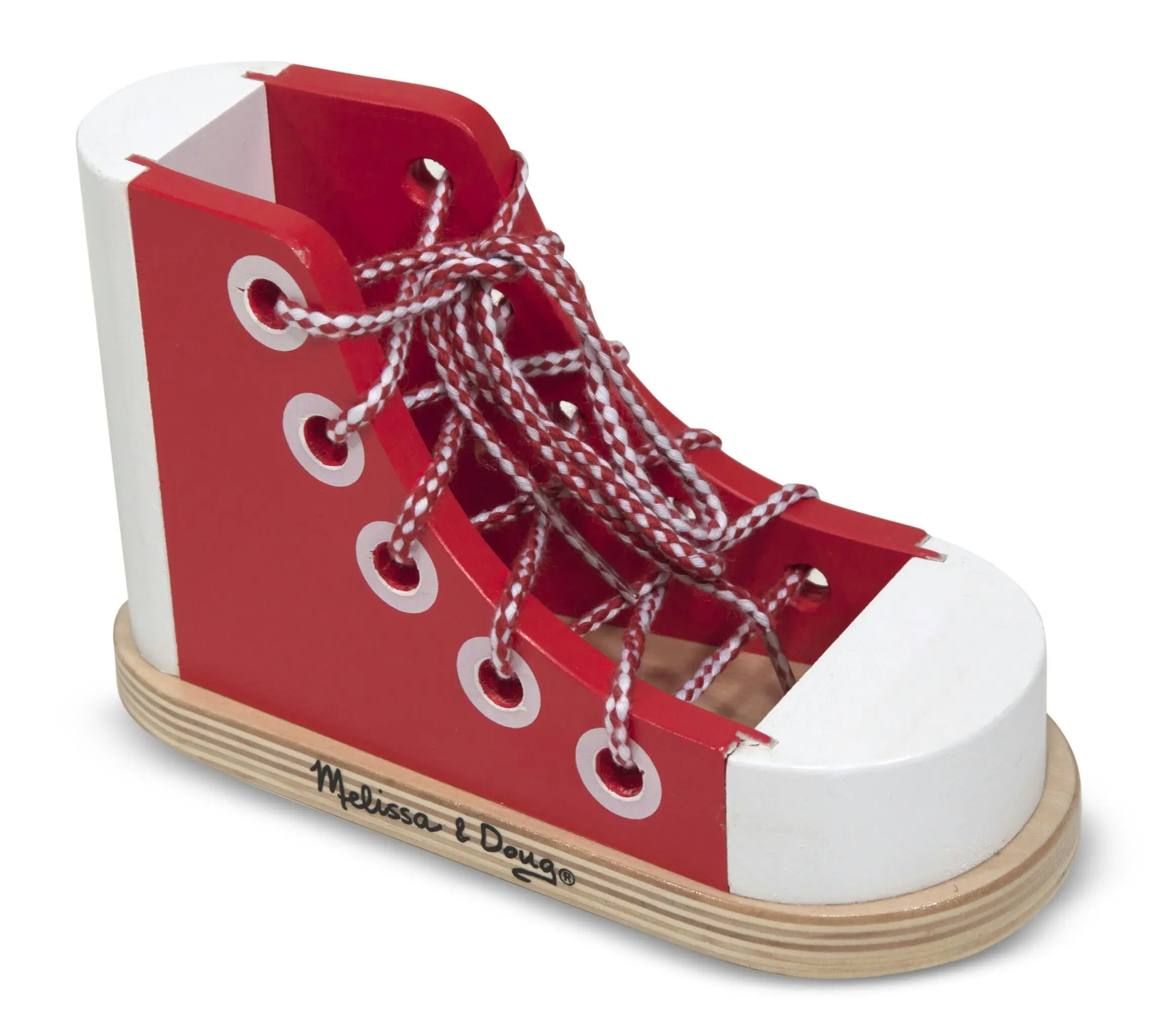 Melissa & Doug - Wooden Lacing Shoe