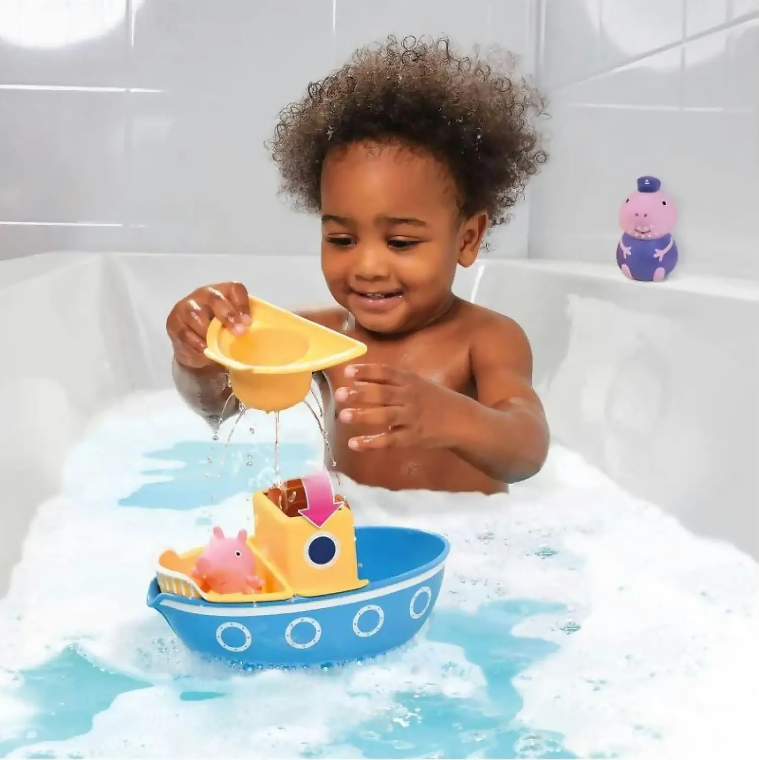 Peppa Pig - Tomy Grandpa Pigs Splash & Pour Boat