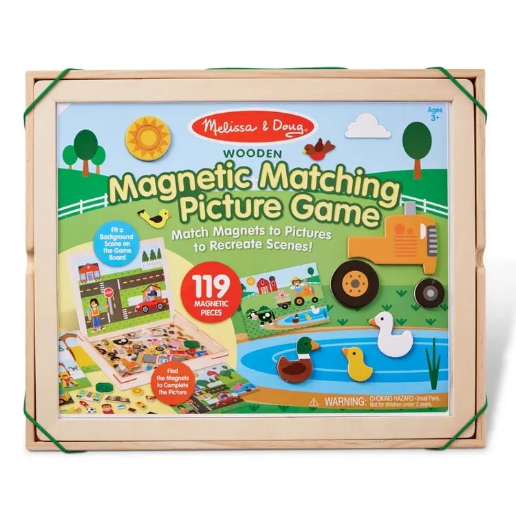 Melissa & Doug - Wooden Magnetic Matching Picture Game