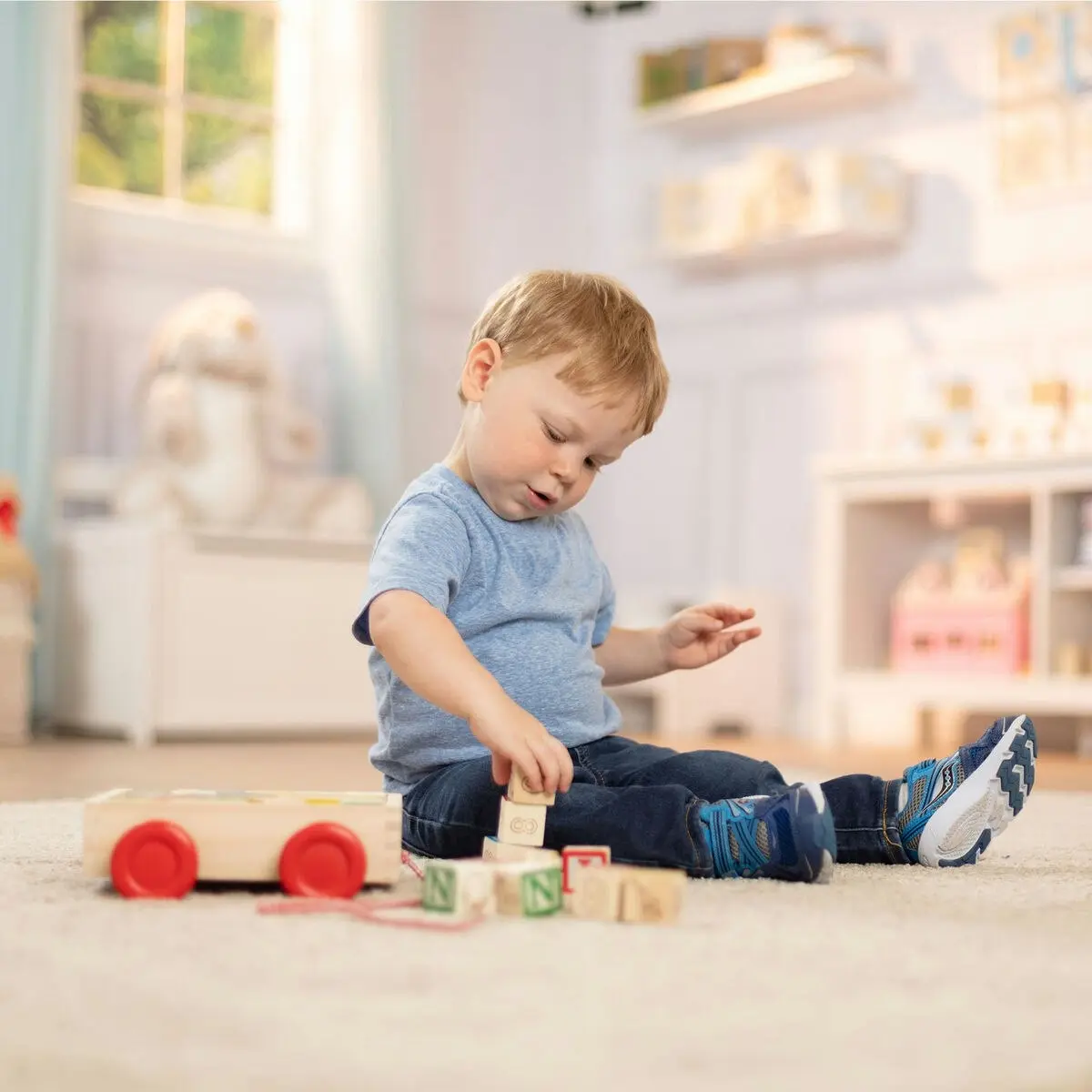 Melissa & Doug - Classic Abc Block Cart