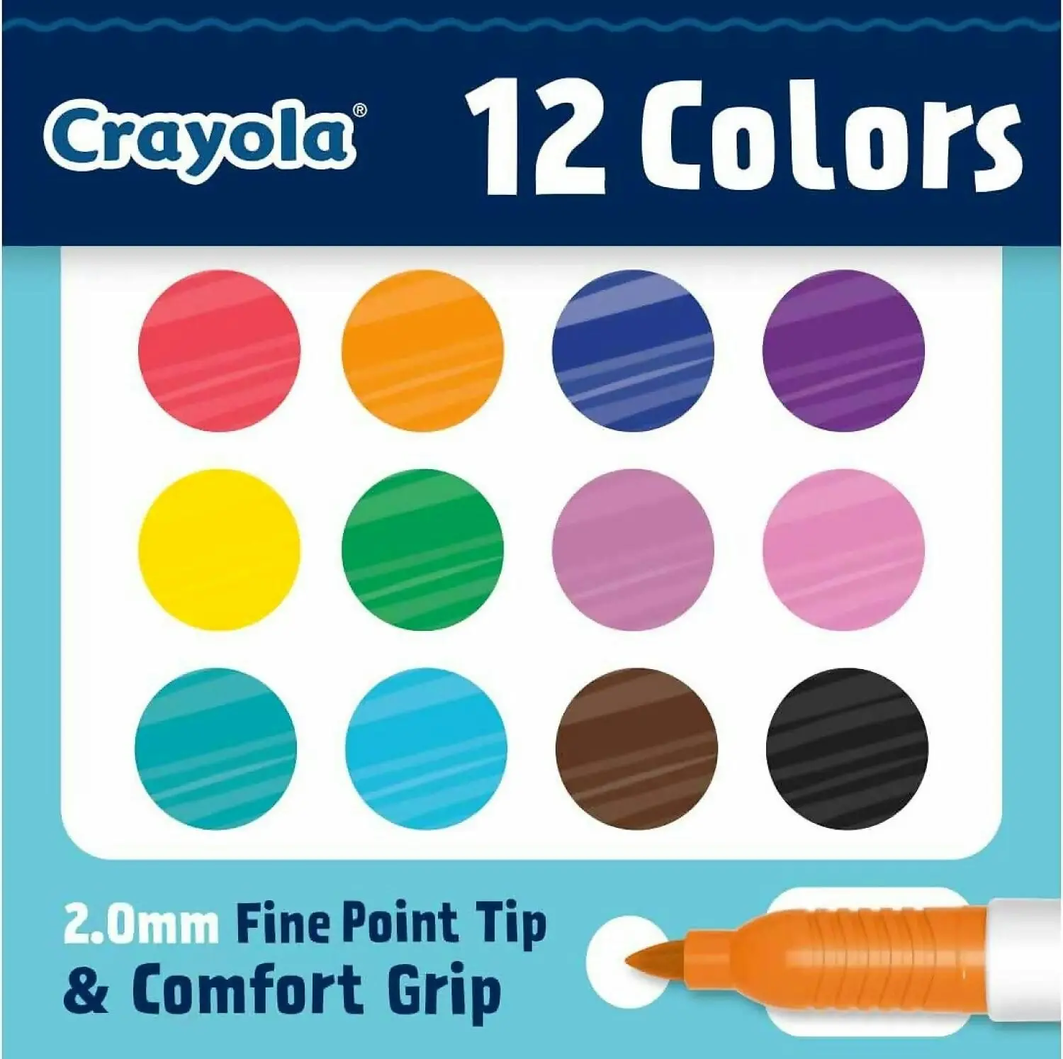 Crayola - Doodle & Draw Fine Point Doodle Marker 12pk