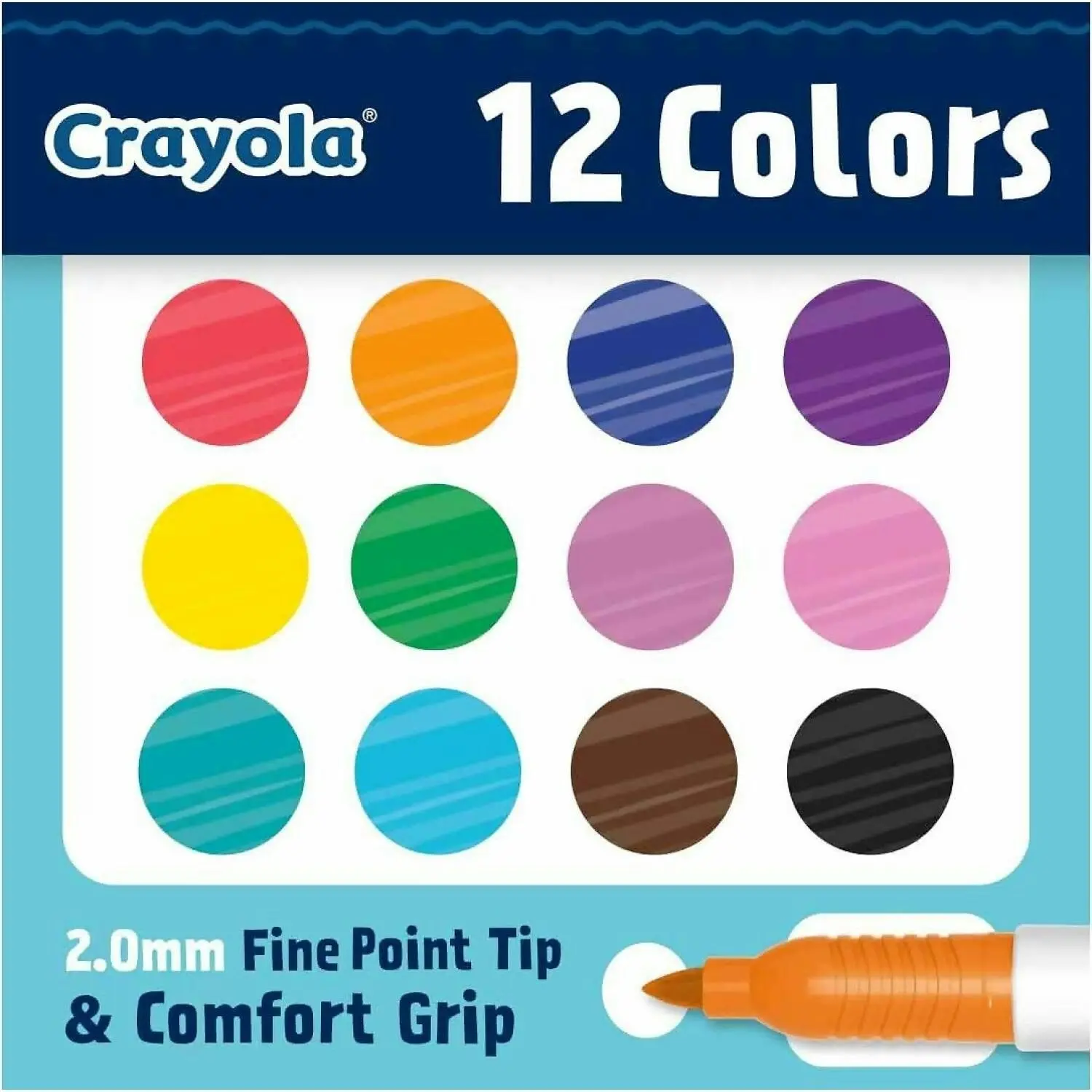 Crayola - Doodle & Draw Fine Point Doodle Marker 12pk