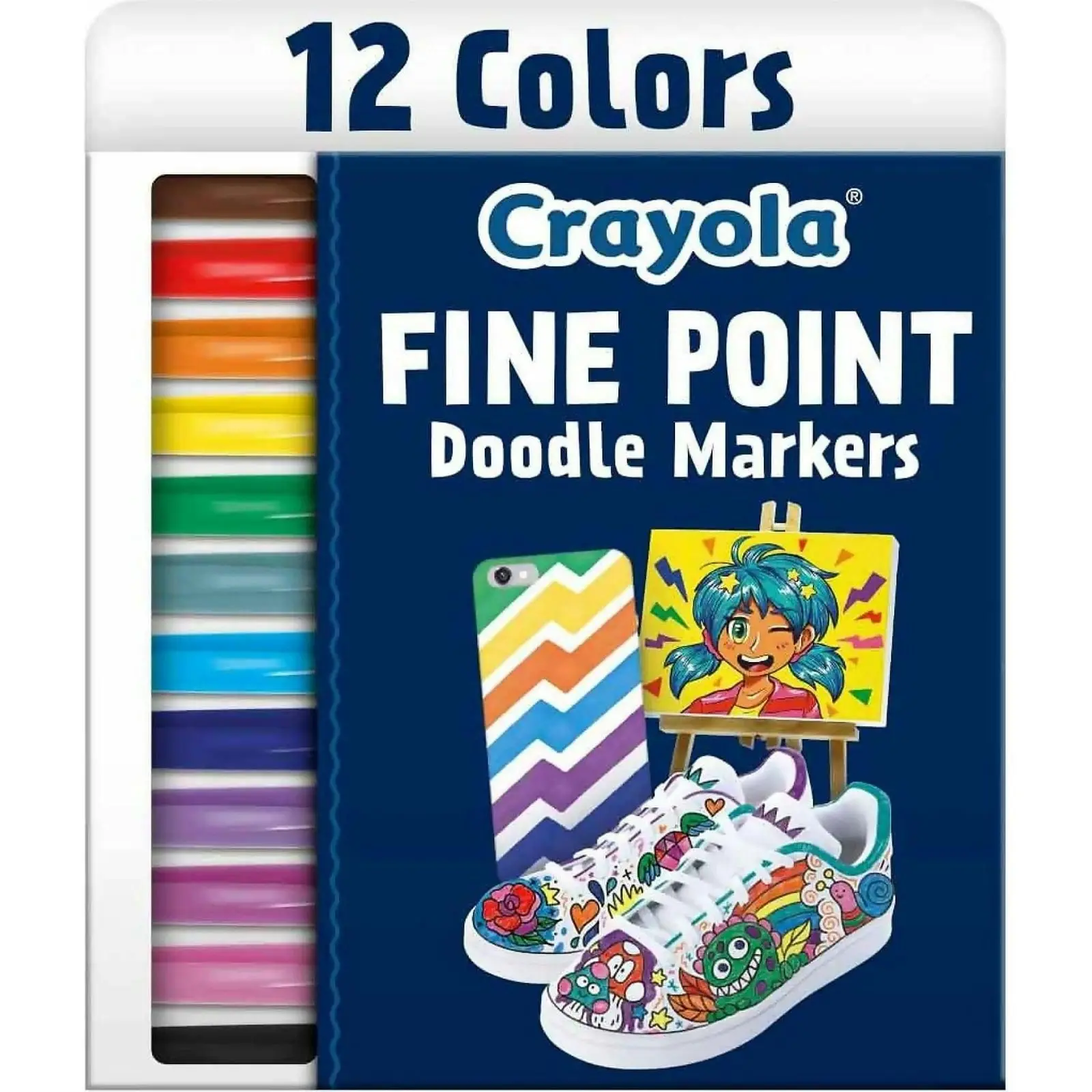 Crayola - Doodle & Draw Fine Point Doodle Marker 12pk