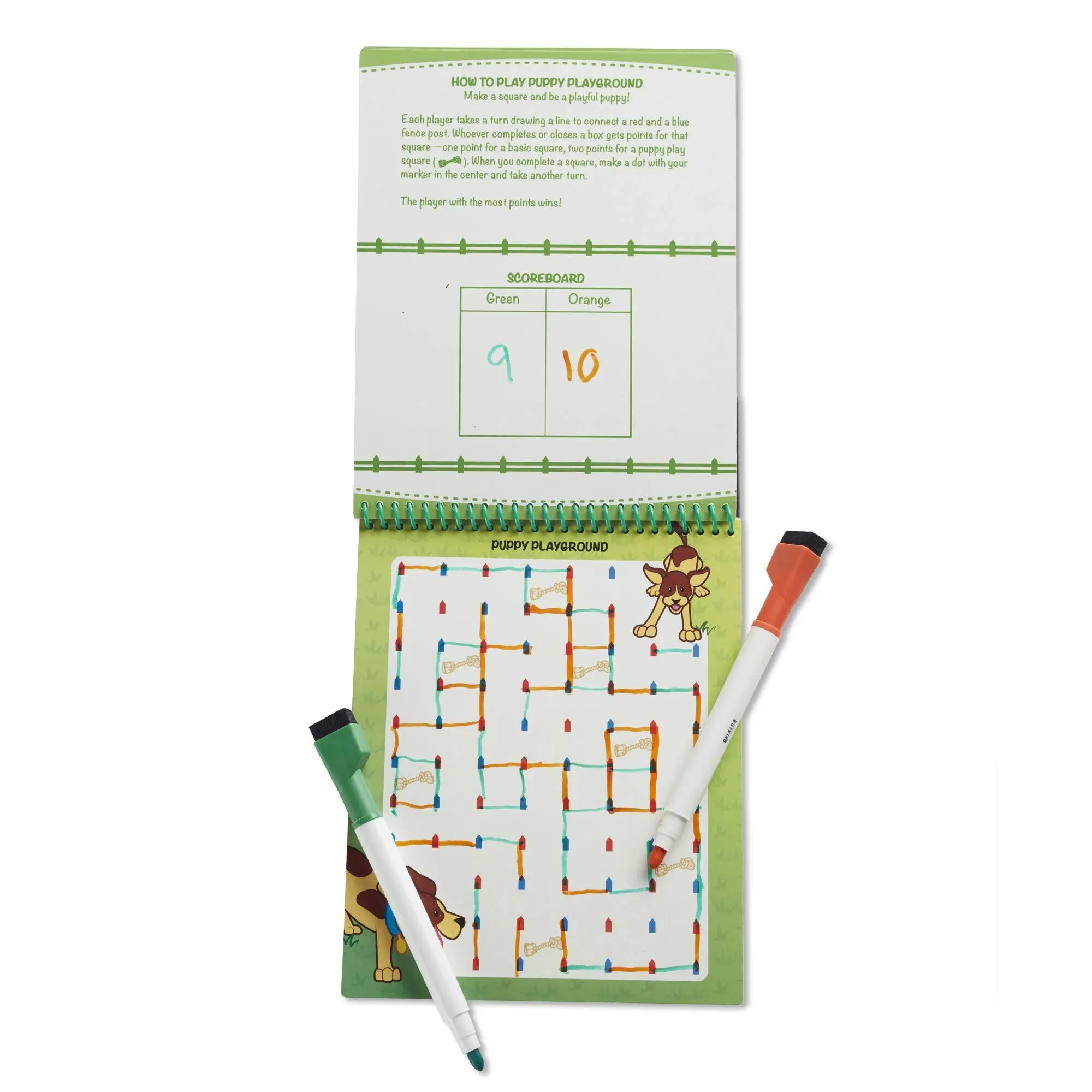 Melissa & Doug - Animal Games Wipe-off Activity Pad - On The Go Travel Activity