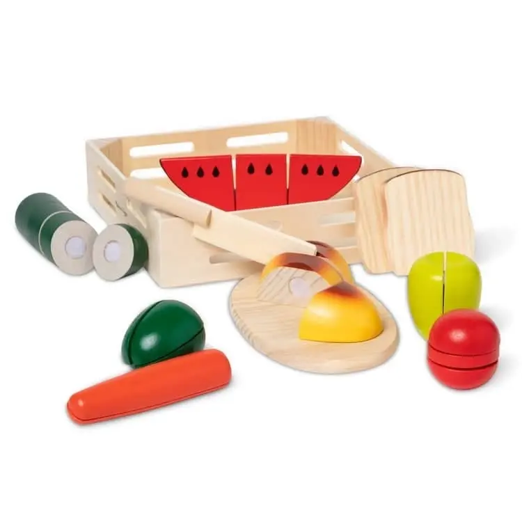 Melissa & Doug - Cutting Food - Wooden Play Food