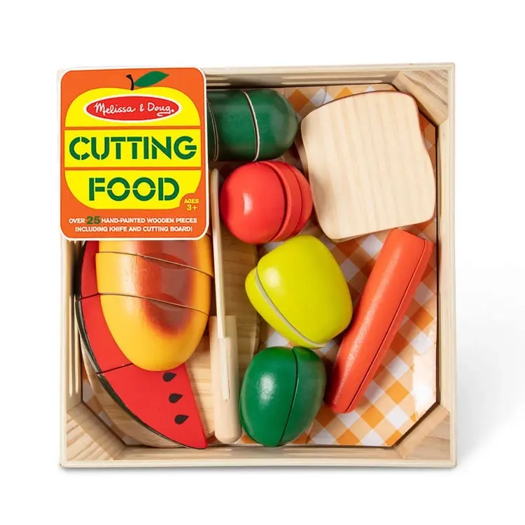 Melissa & Doug - Cutting Food - Wooden Play Food