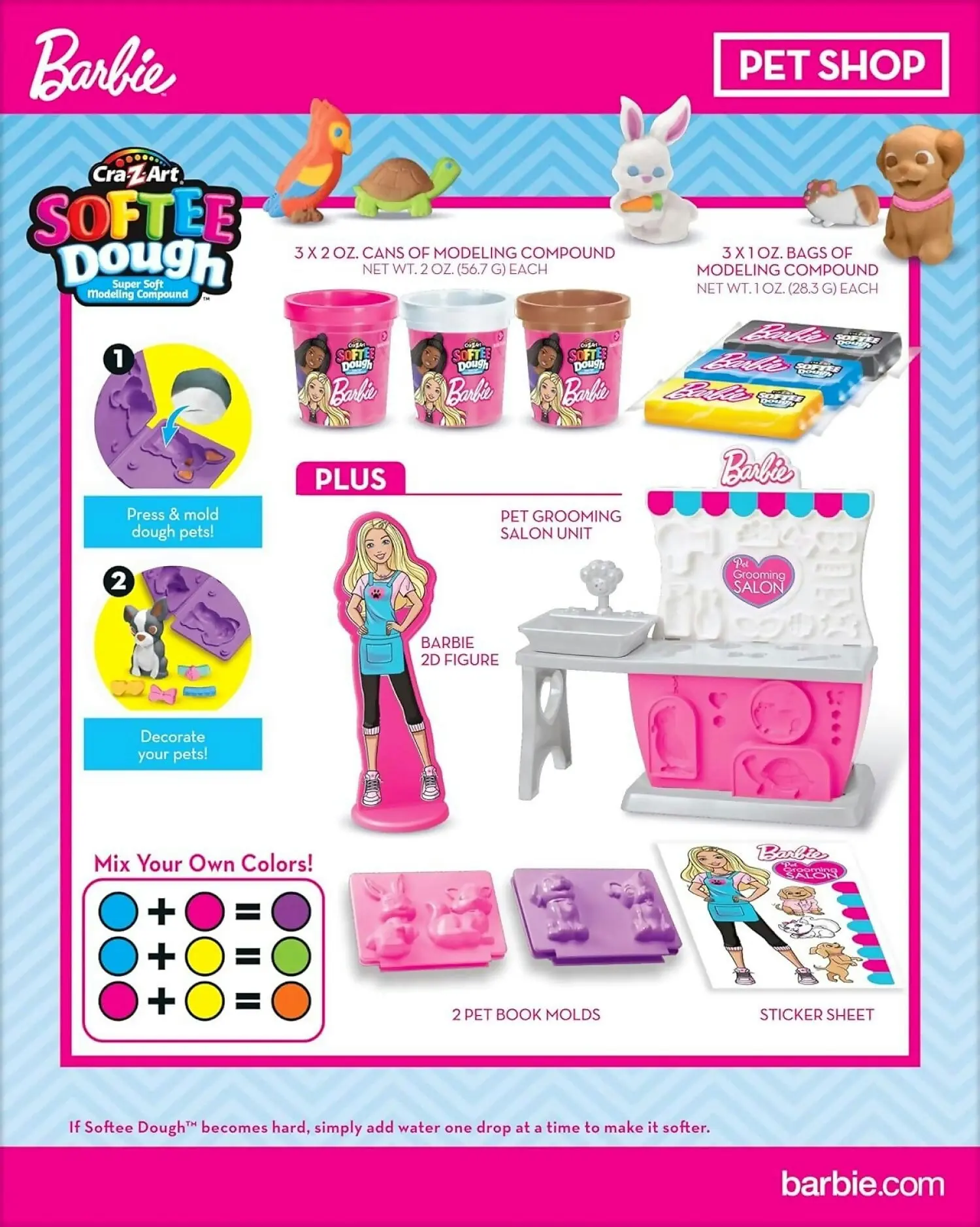 CRA-Z-ART - Barbie Softee Dough Pet Shop