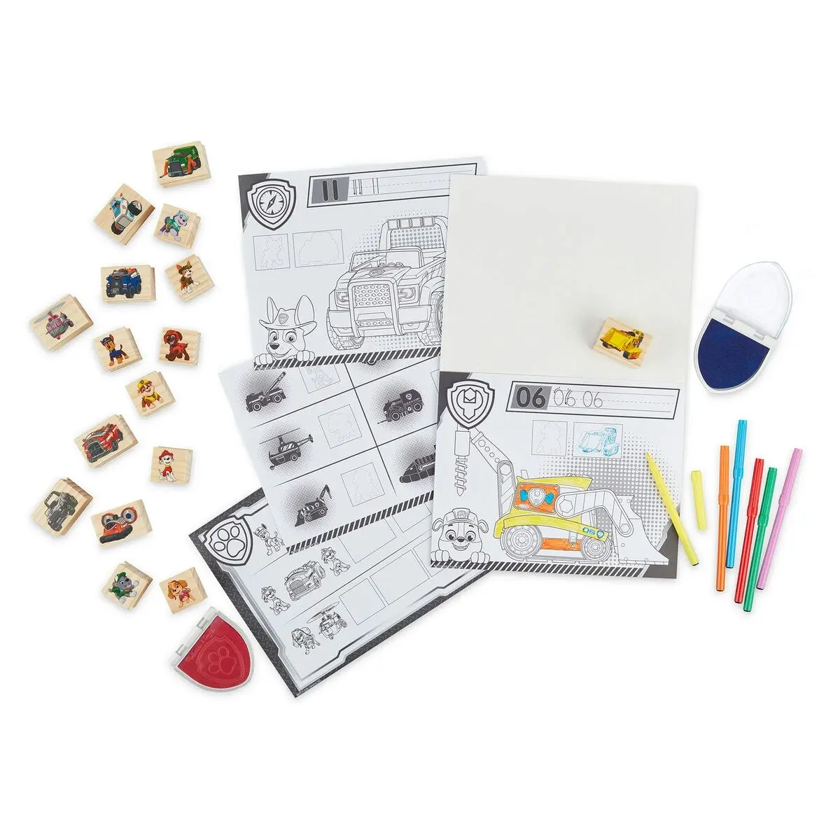 Paw Patrol - Melissa & Doug - Wooden Stamps Activity Set