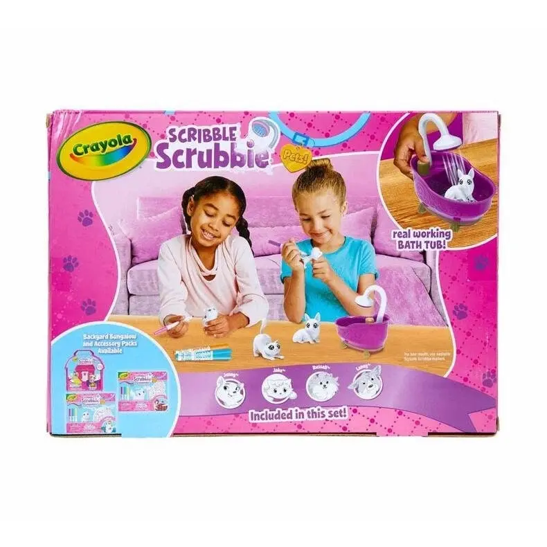 Crayola - Scribble Scrubbie Pets Purple Tub Playset