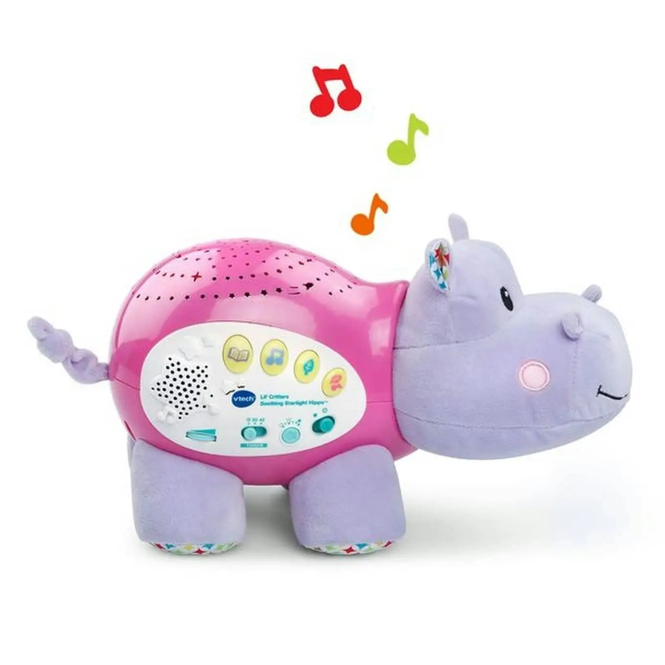 VTech - Starlight Sounds Pink and Purple Hippo Soothing And Interactive Baby Sleep Aid