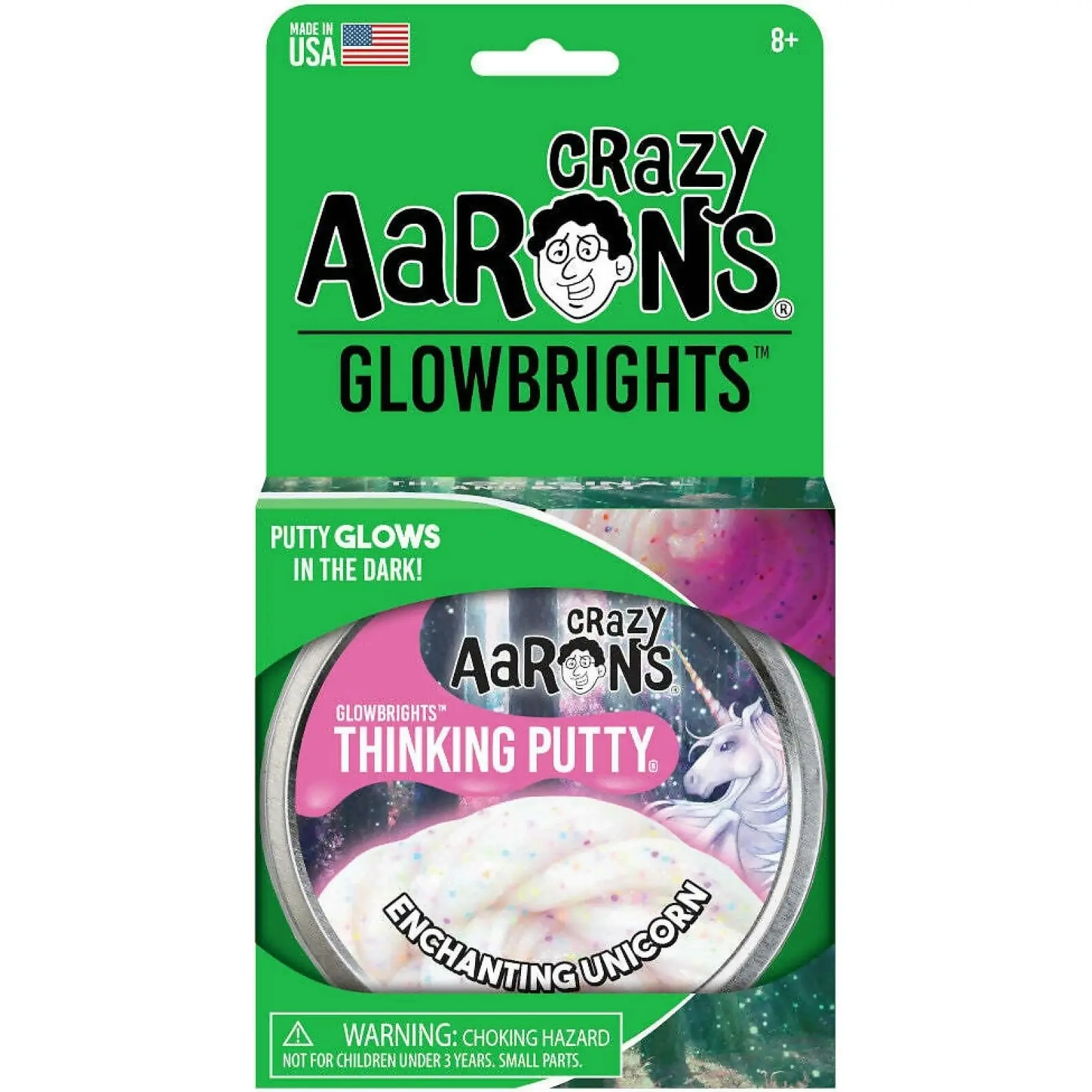 Crazy Aaron's - Putty 4 Inch Glowbrights Enchanting Unicorn