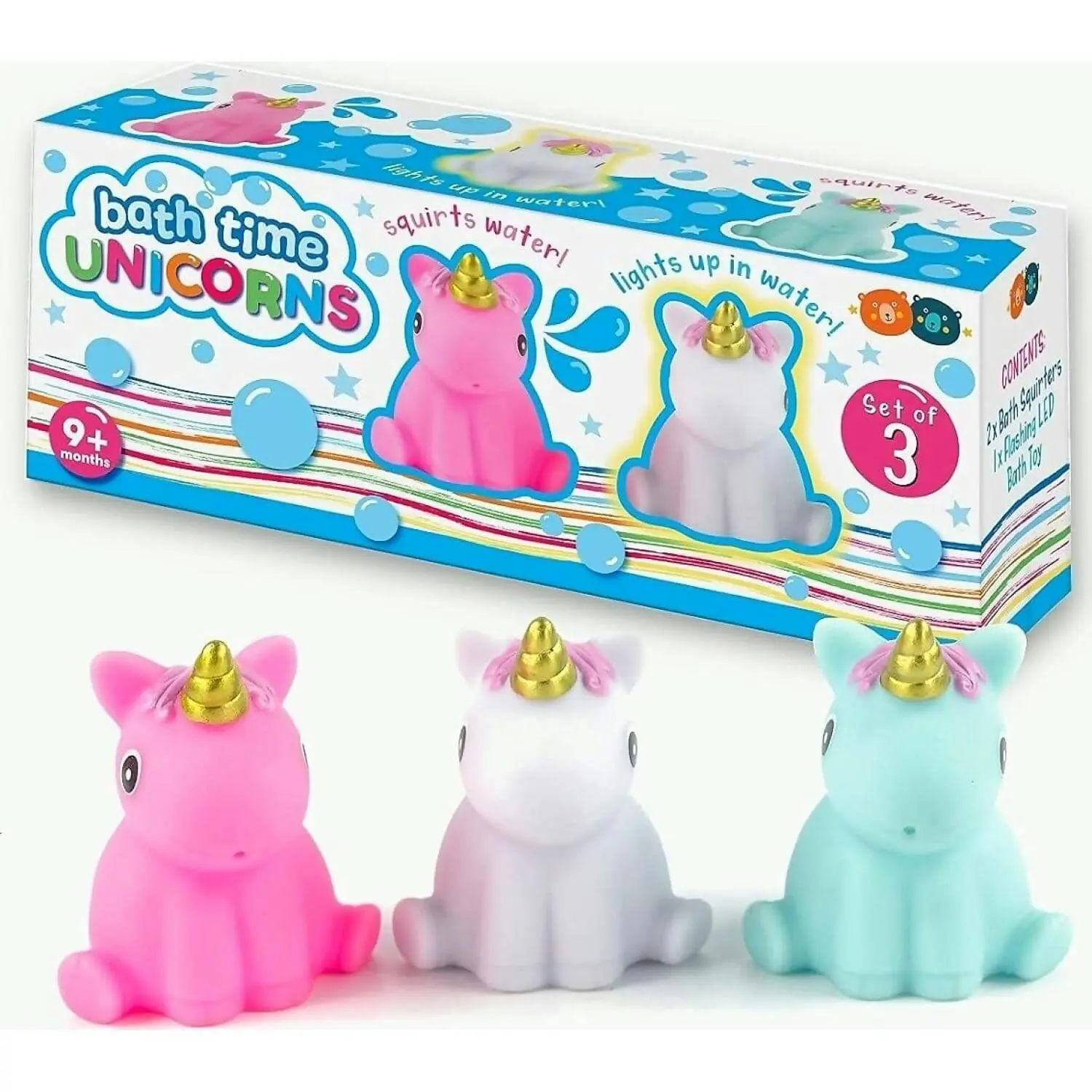 Buddy & Barney - Bath Time Unicorns Squirters - Set Of 3 - Mh