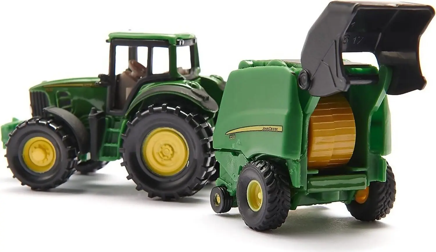 Siku - John Deere - John Deere Tractor With Round Baler