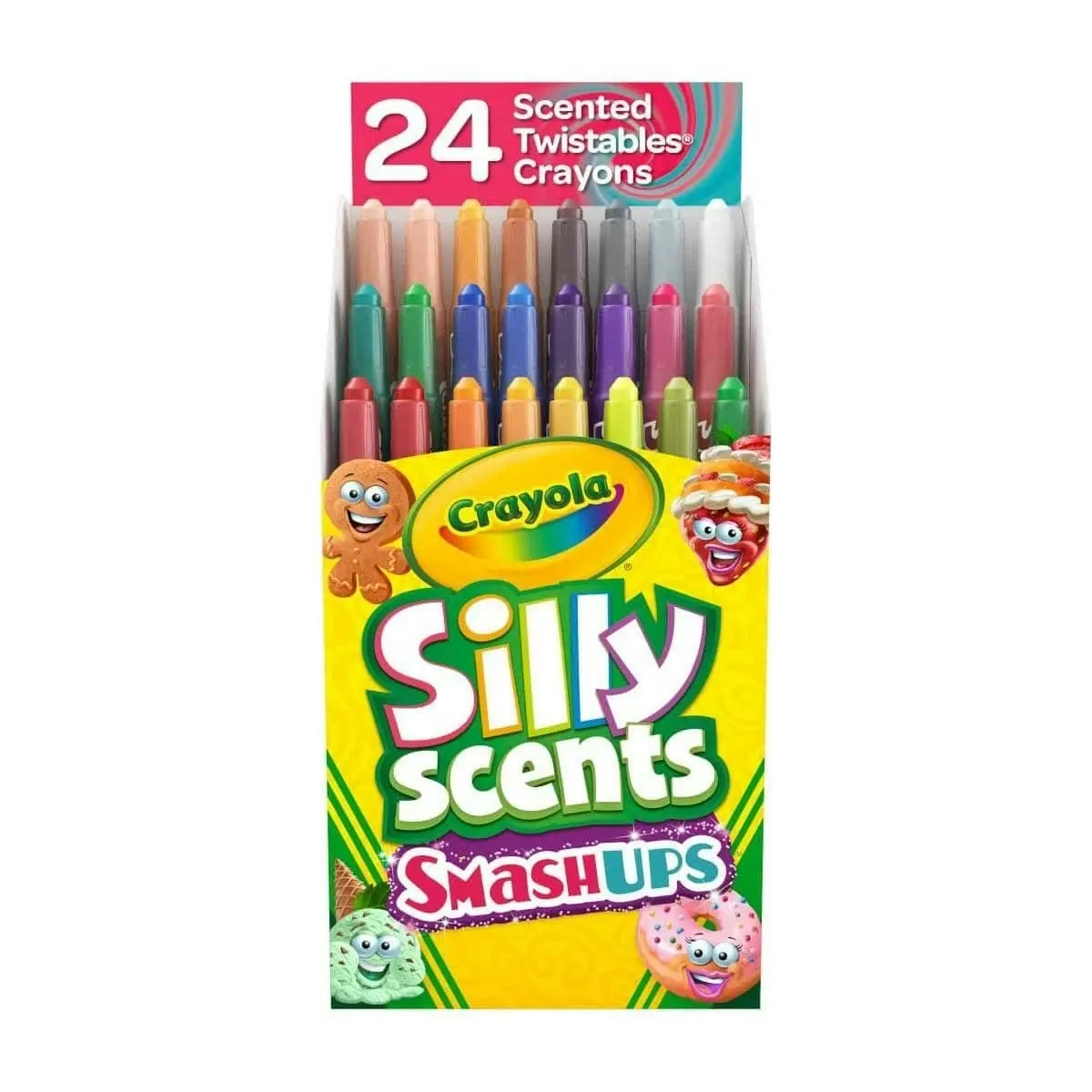 Crayola - Silly Scents Smash Ups Twistables Scented Crayons 24 Count