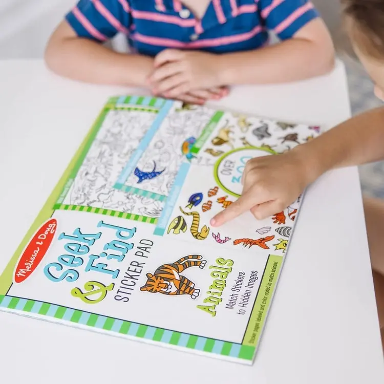 Melissa & Doug - Seek & Find Sticker Pad- Animal