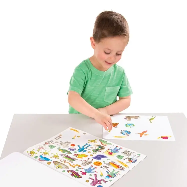 Melissa & Doug - Sticker Collection Book: 500+ Stickers - Dinosaurs Vehicles Space And More