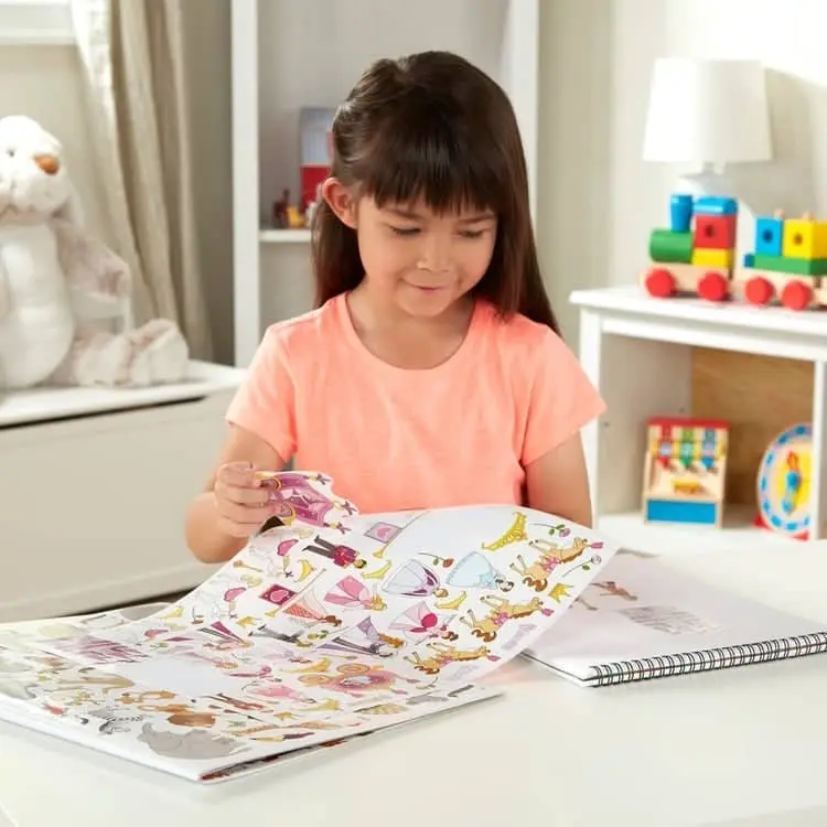 Melissa & Doug - Sticker Collection Book: 500+ Stickers - Princesses Tea Party Animals And More