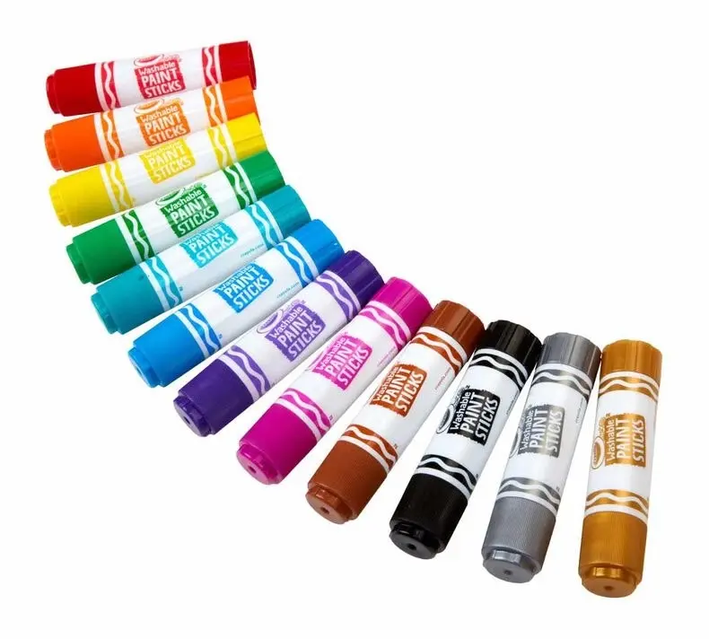 Crayola 12 Quick Dry Washable Paint Sticks 54