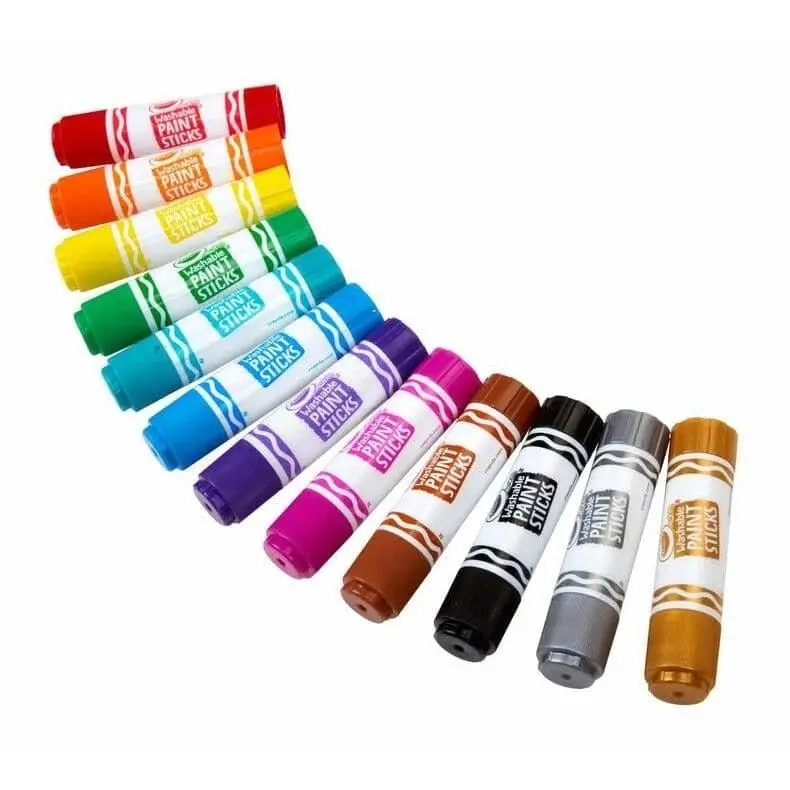 Crayola 12 Quick Dry Washable Paint Sticks 54