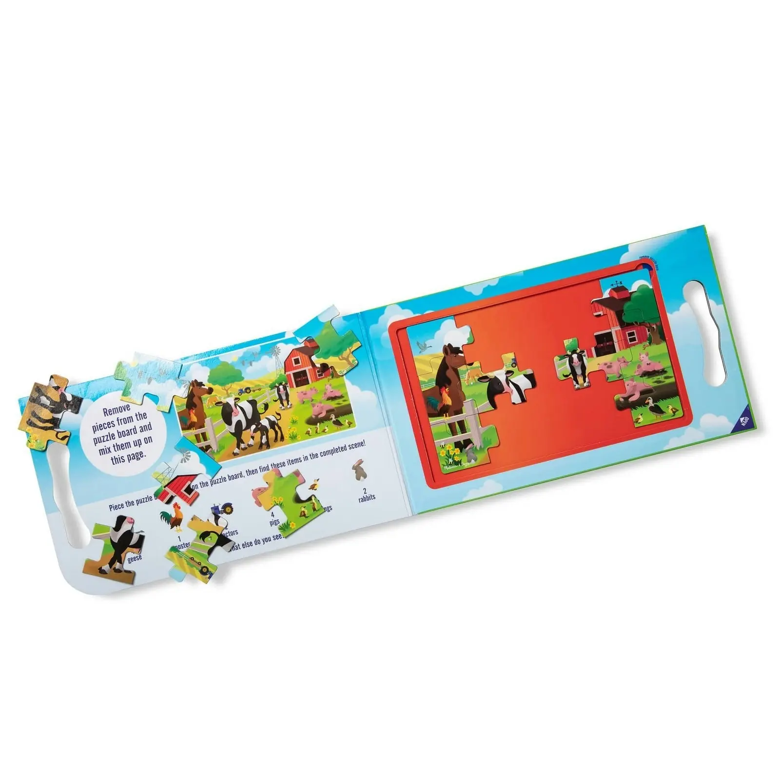 Melissa & Doug - Take Along Magnetic Jigsaw Puzzles - On The Farm