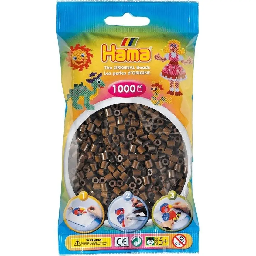 Hama - Beads 1000 Pieces Bag Brown - Gdhama