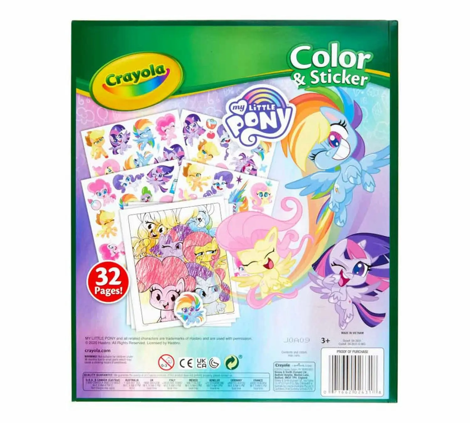 Crayola - My Little Pony Color And Sticker Book