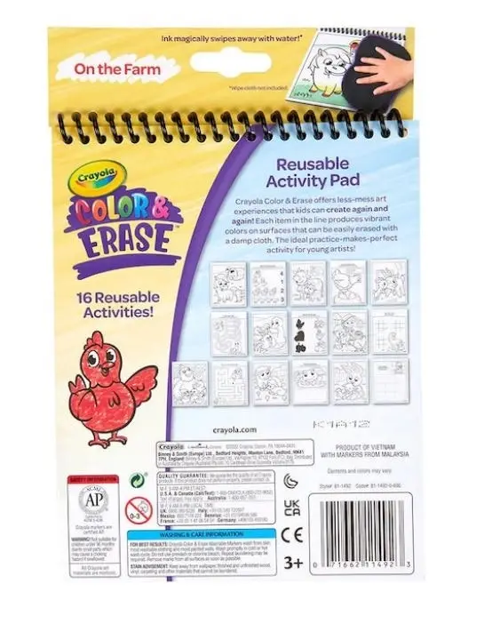 Crayola Color & Erase Reusable Activity Pad On The Farm