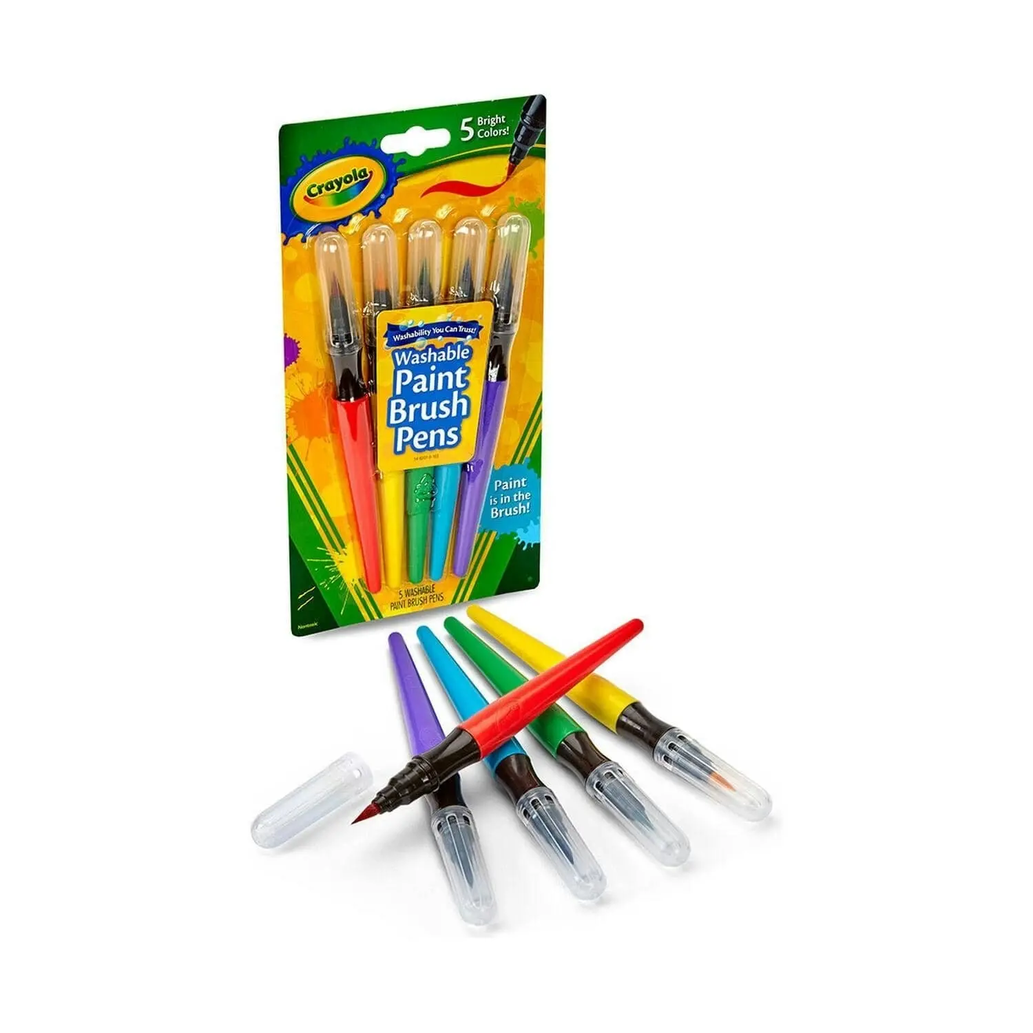 Crayola - Paint Brush Pens Classic 5 Count