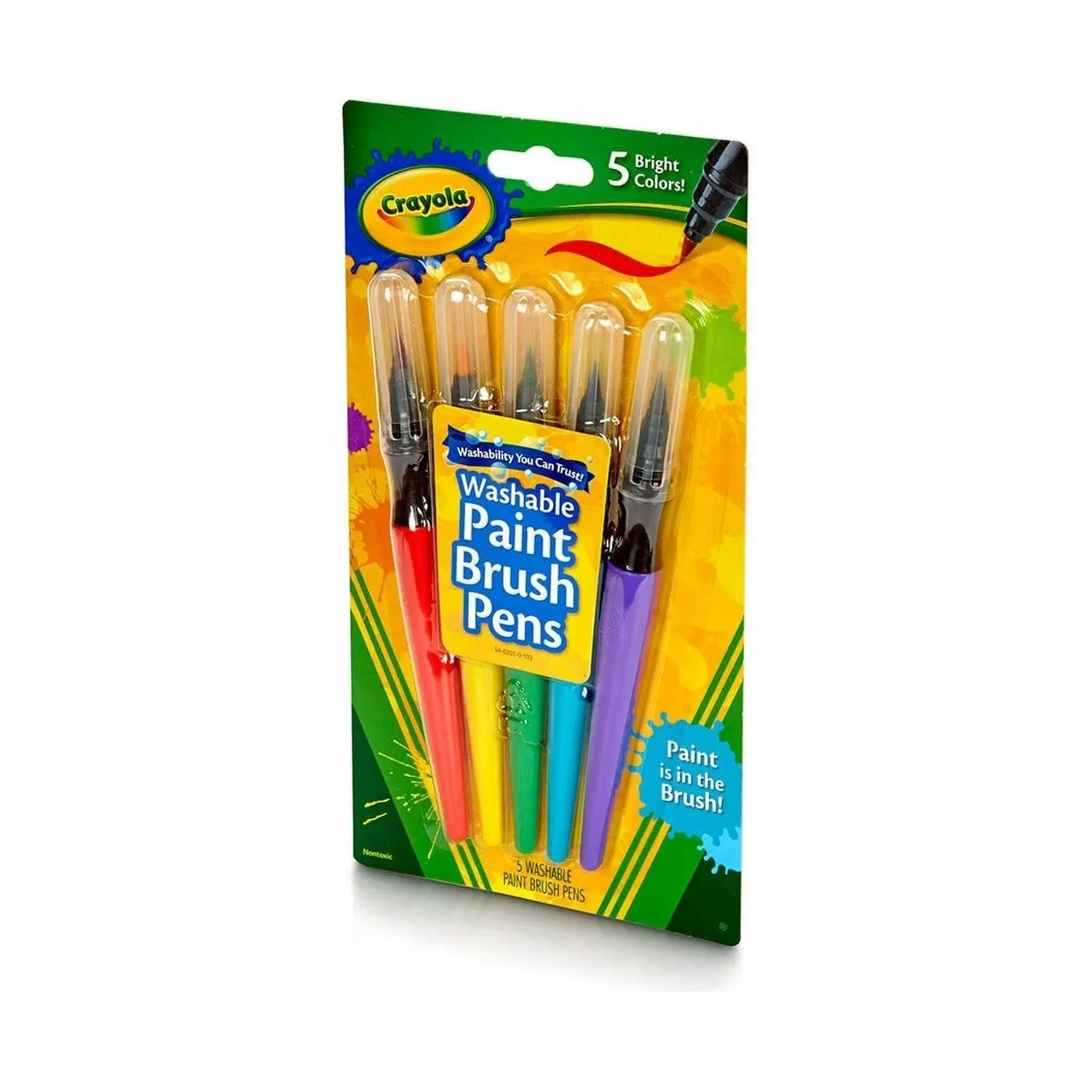 Crayola - Paint Brush Pens Classic 5 Count