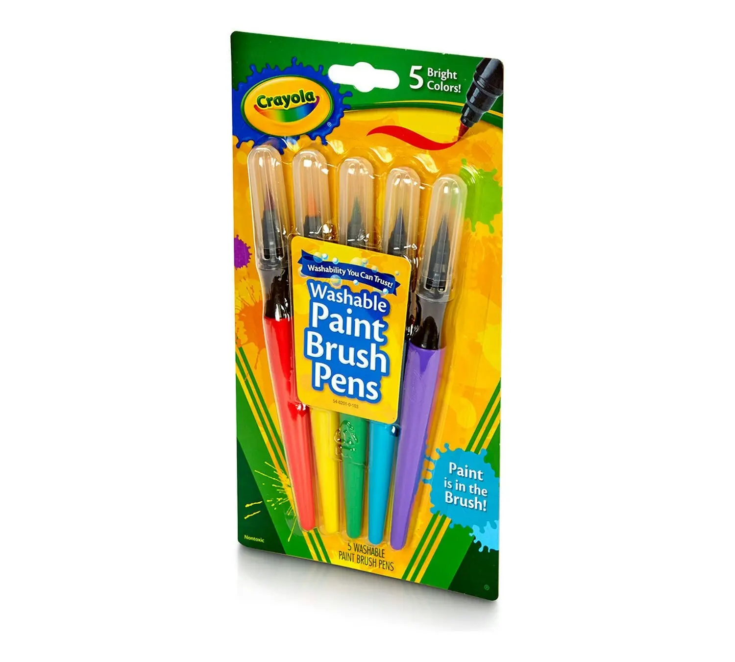 Crayola - Paint Brush Pens Classic 5 Count