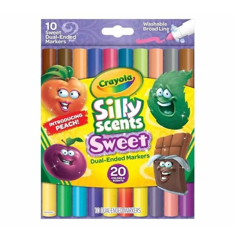 Crayola - Silly Scents Sweet Dual-ended Markers 10 Count