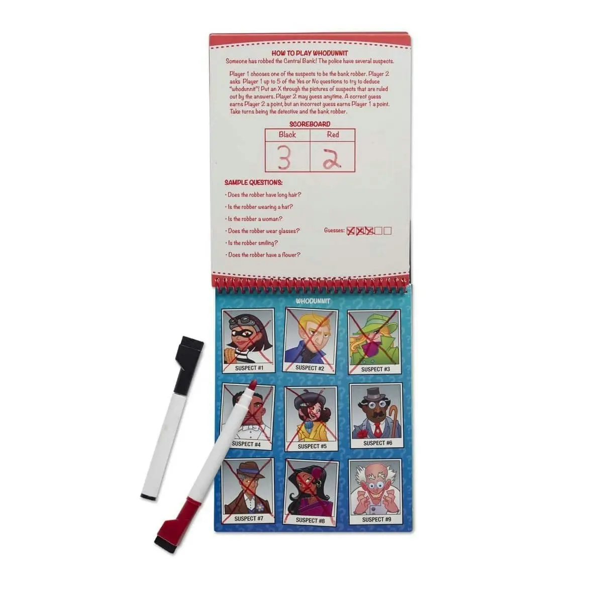 Melissa & Doug - Spy Games Wipe-off Activity Pad - On The Go Travel Activity