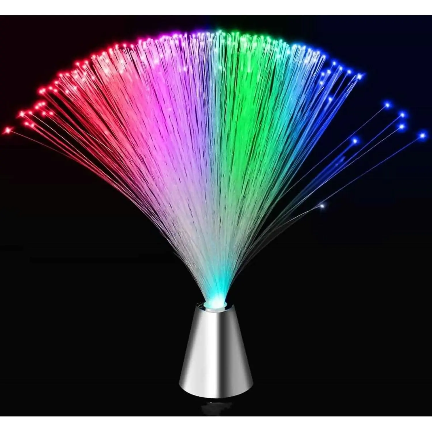 LANDMARK - Led Optical Fibre Silver Cone