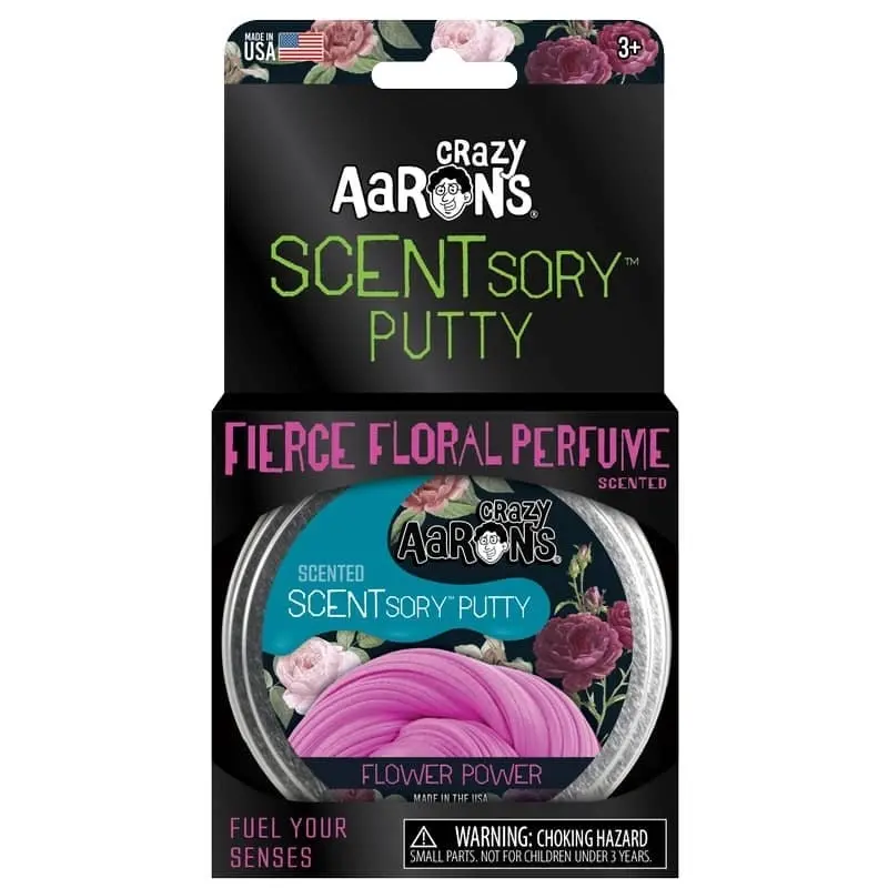 Crazy Aaron's Scentsory Putty Fierce Floral Perfume Flower Power 2.5inch