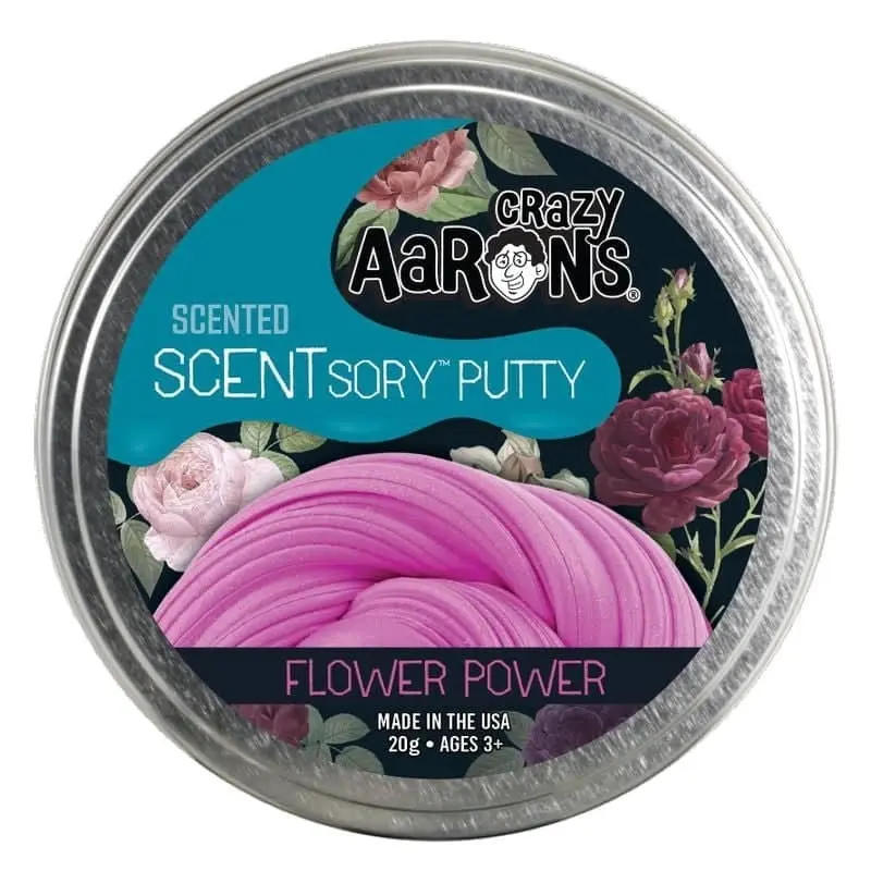 Crazy Aaron's Scentsory Putty Fierce Floral Perfume Flower Power 2.5inch