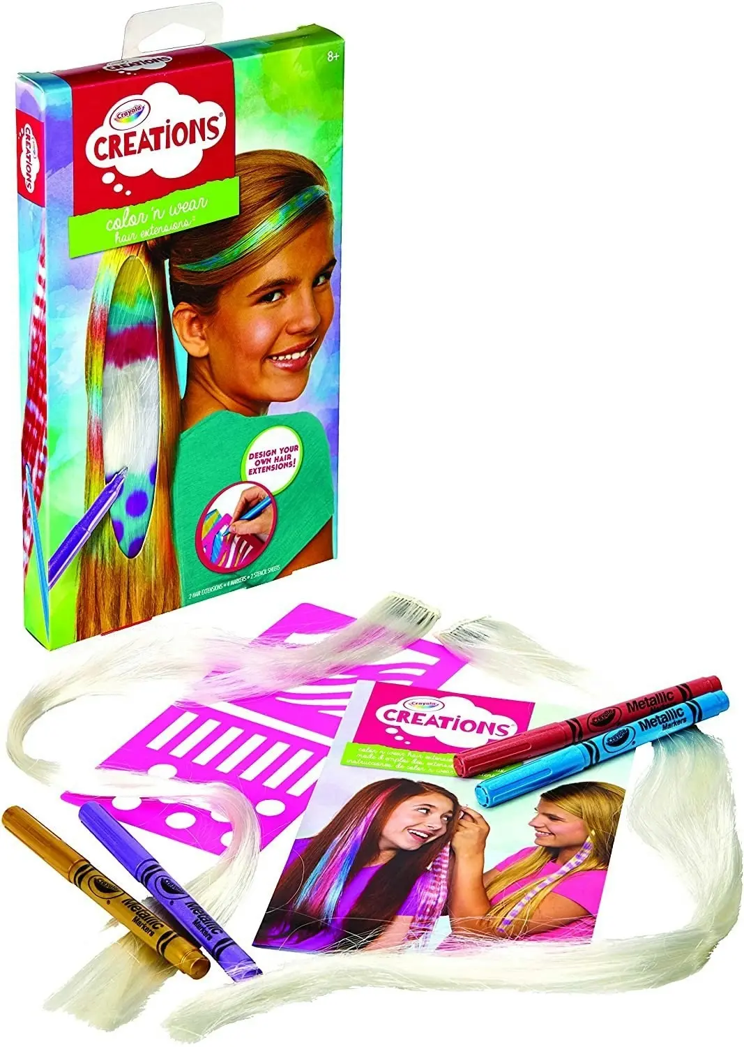 Crayola Color N Wear Hair Extensions Craft Crayola