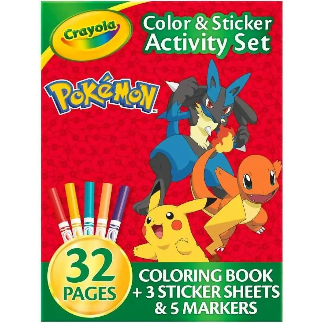 Crayola - Pokemon Colour And Sticker Activity Set With Markers