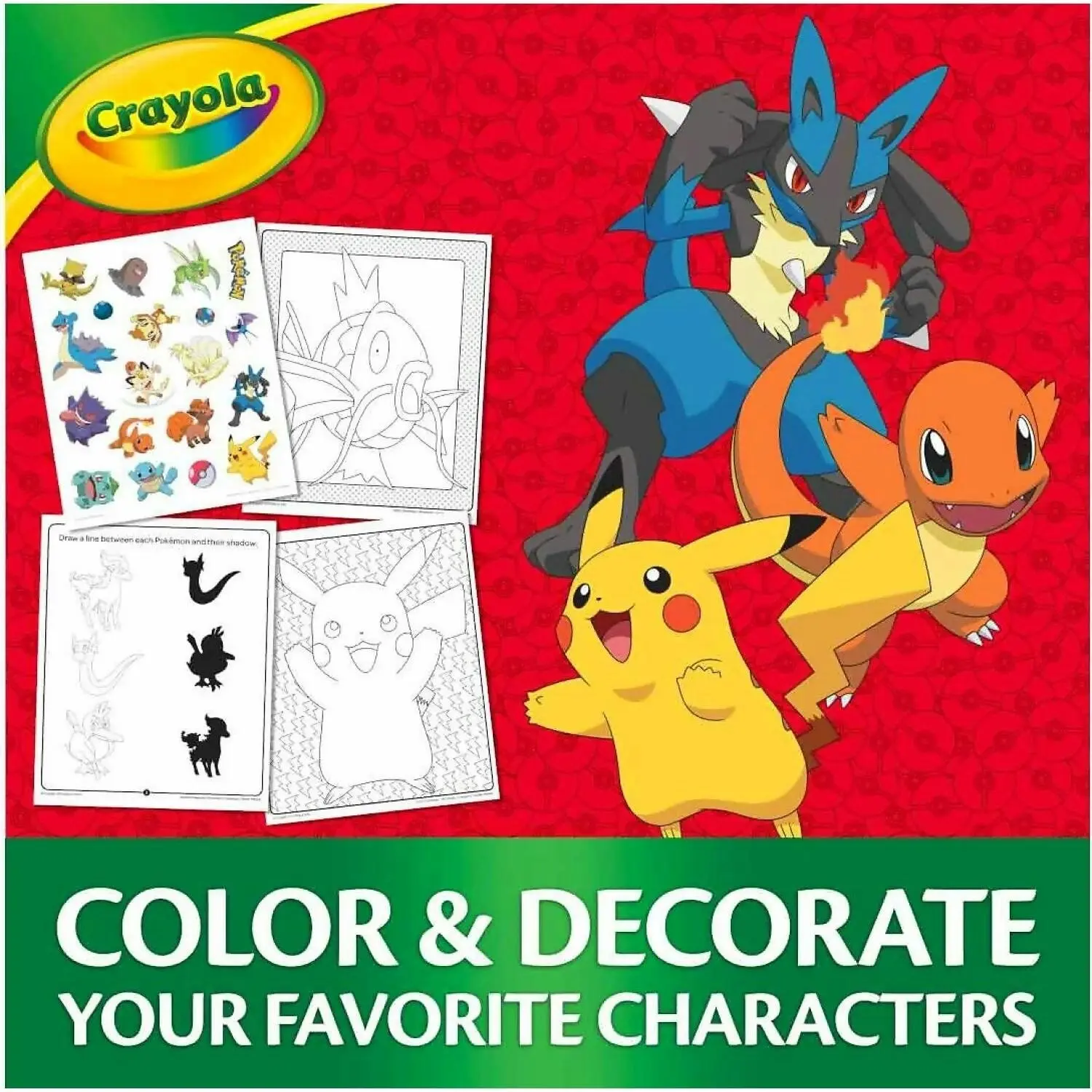 Crayola - Pokemon Colour And Sticker Activity Set With Markers