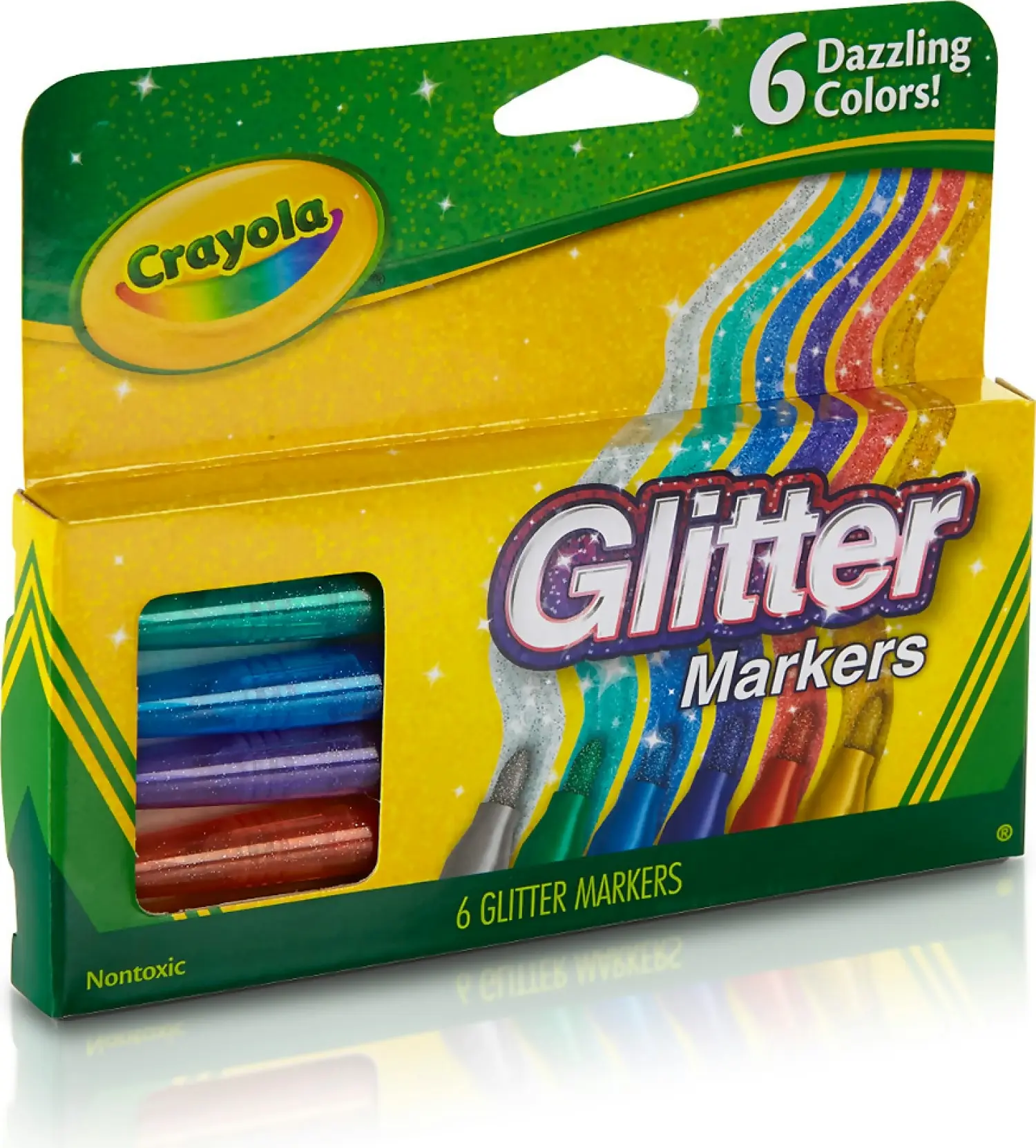 Crayola - Glitter Marker 6pk