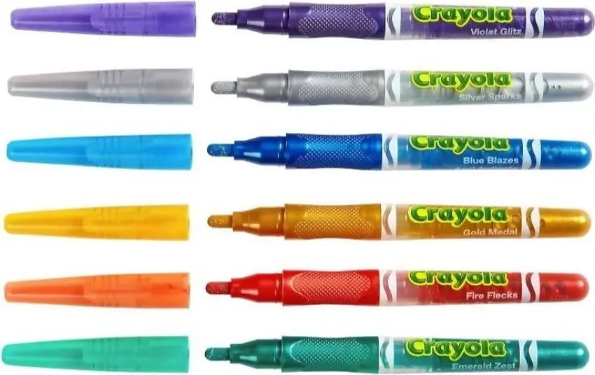 Crayola - Glitter Marker 6pk