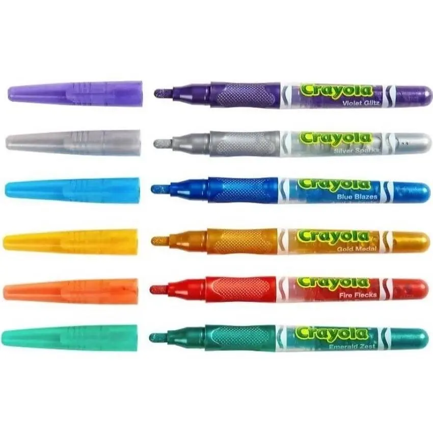 Crayola - Glitter Marker 6pk