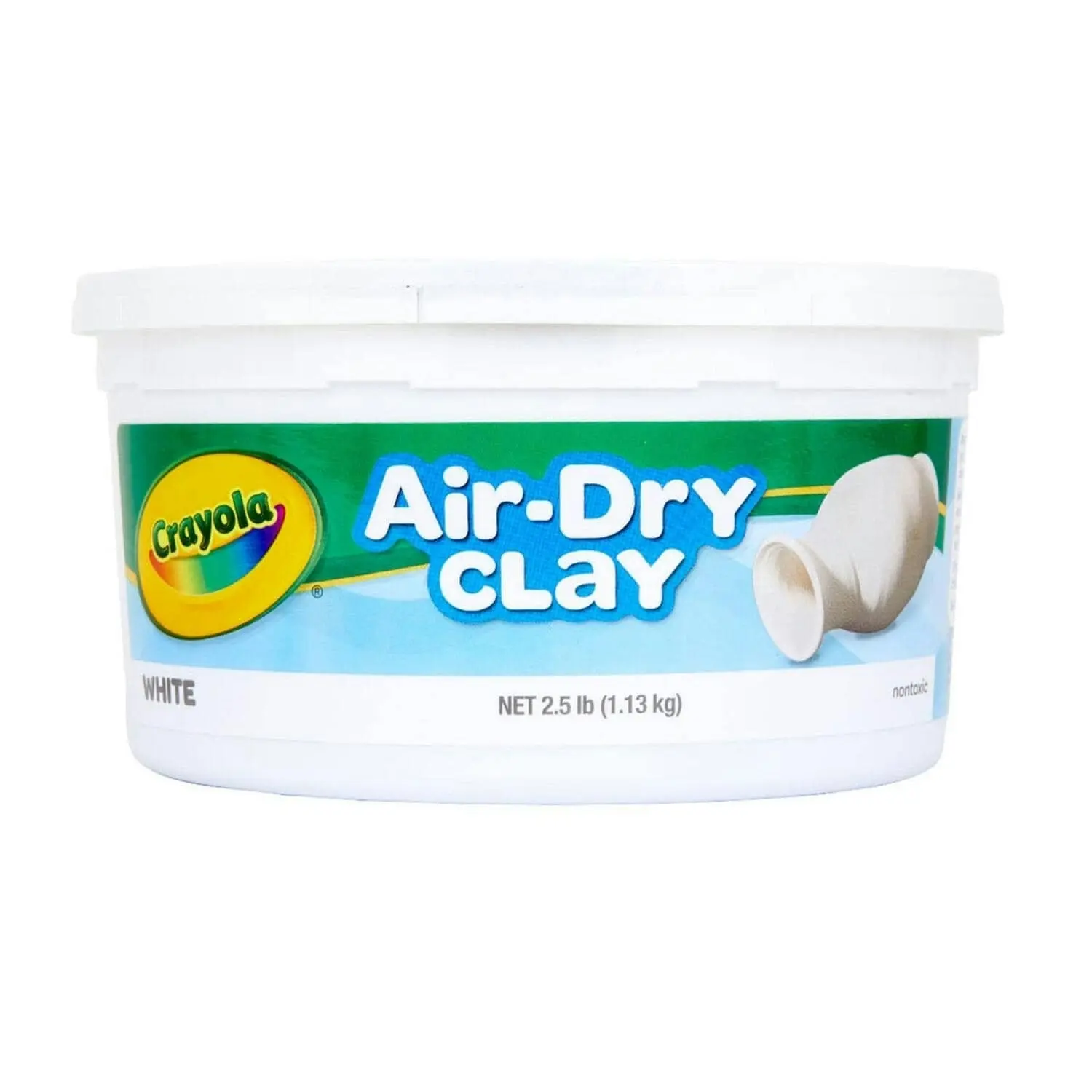 Crayola - White Air Dry Clay 1.3kg Resealable Bucket