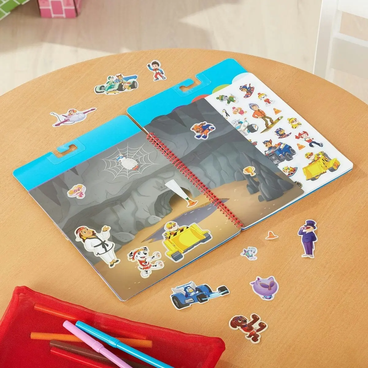 Melissa & Doug - Paw Patrol Restickable Stickers Flip-flap Pad - Classic Missions - Melissa & Doug