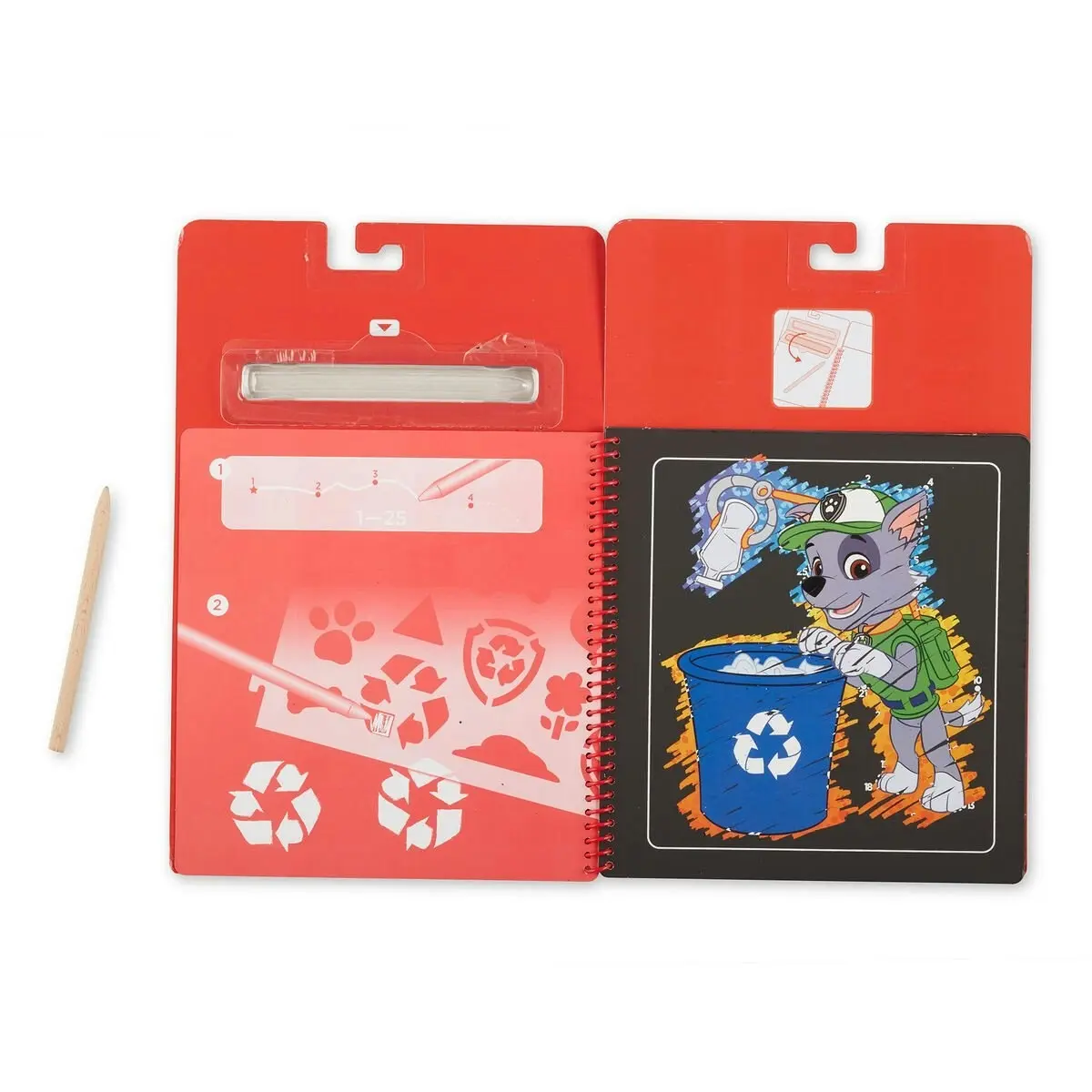 Paw Patrol - Scratch Art Pad - Marshall - Melissa & Doug